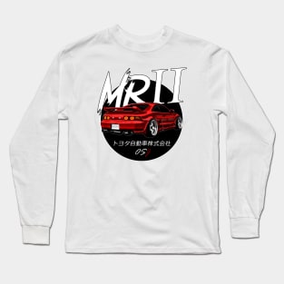 JDM MR2 Red Black Sun Edition Long Sleeve T-Shirt